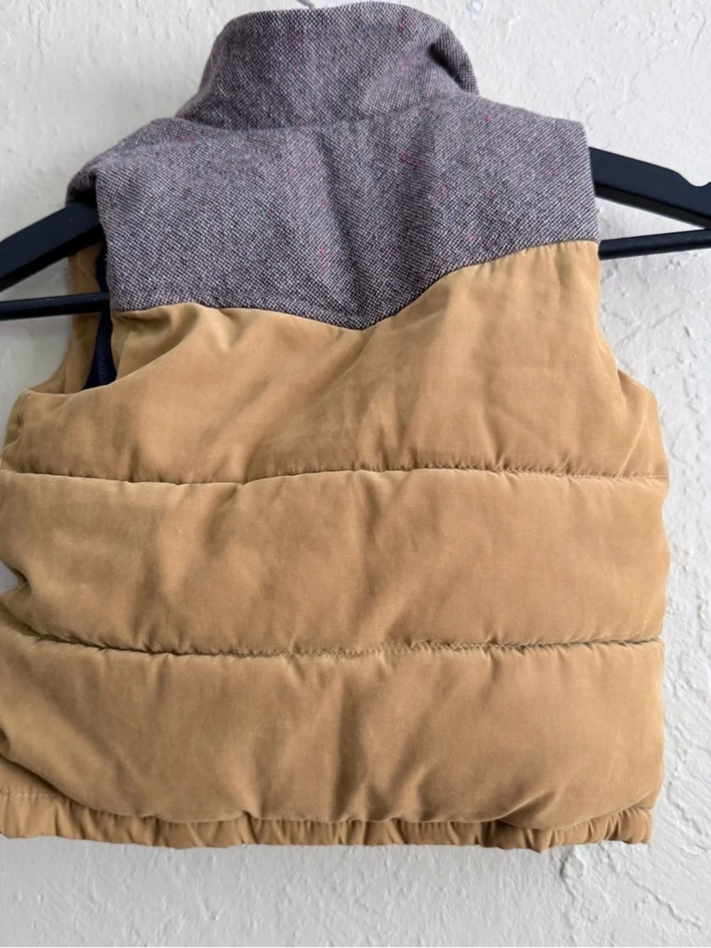 Zara Kids Tan and Brown Puffer Vest